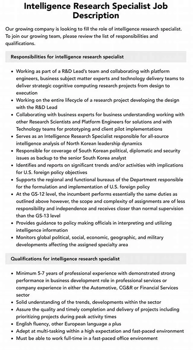 Intelligence Research Specialist job opening at Department Of Homeland Security - Agency Wide