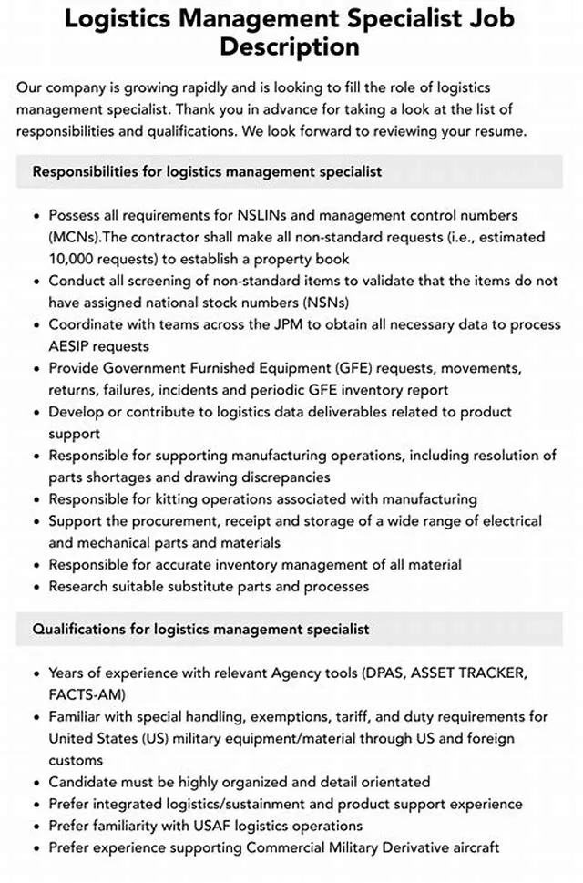 Logistics Management Specialist job opening at Army National Guard Units