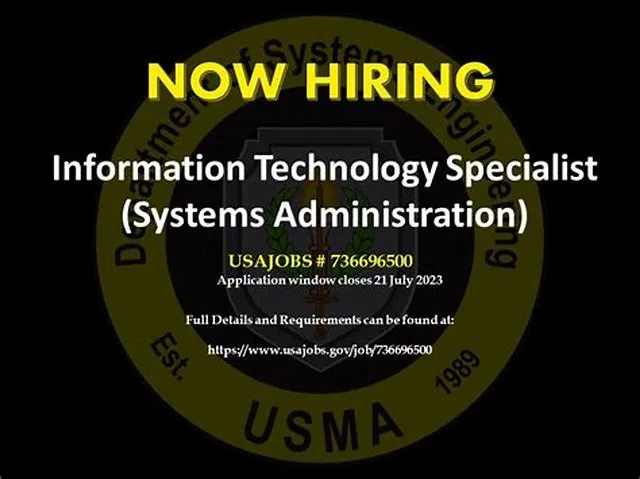 It Specialist (Systems Administration) job opening at Army National Guard Units