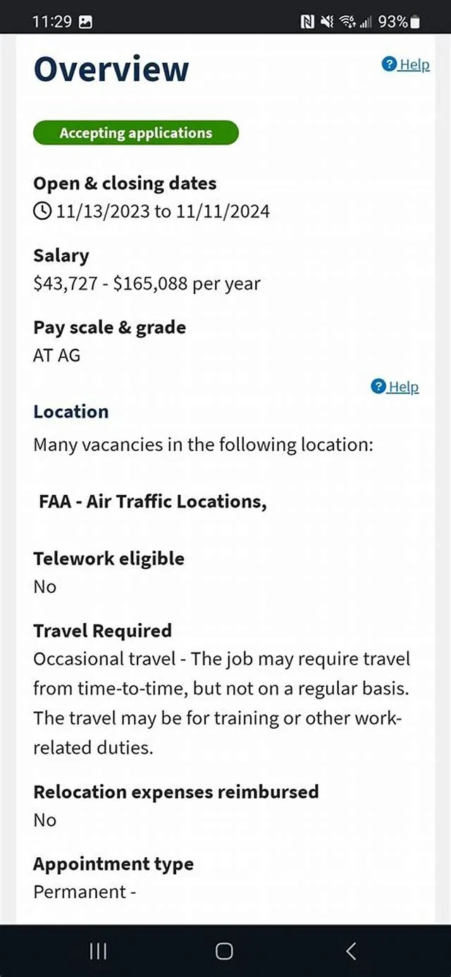Public Notice For Electronics Engineer (Direct Hire) job opening at Federal Aviation Administration