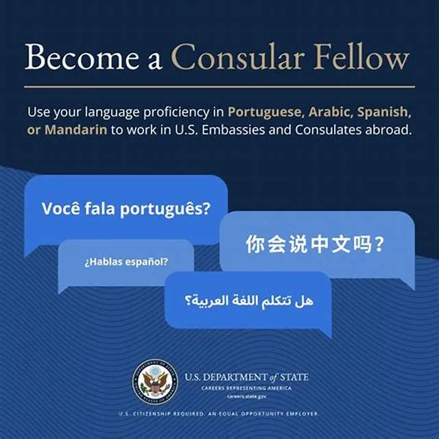 Foreign Service Consular Fellow - Arabic, Mandarin Chinese, Portuguese, And/Or Spanish Proficiency job opening at Department Of State - Agency Wide