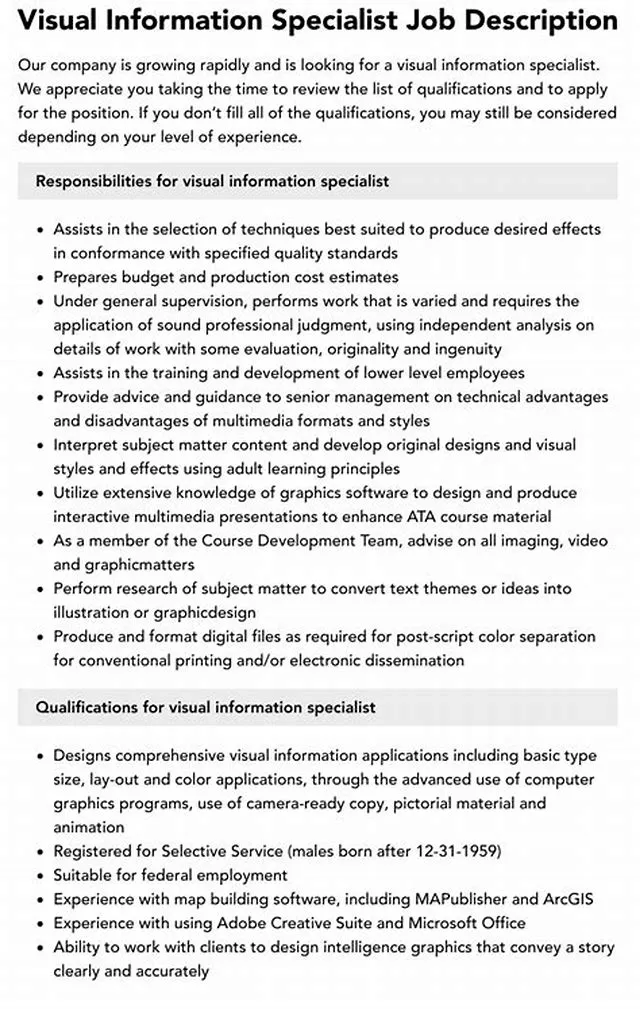 Visual Information Specialist job opening at U.S. Pacific Fleet