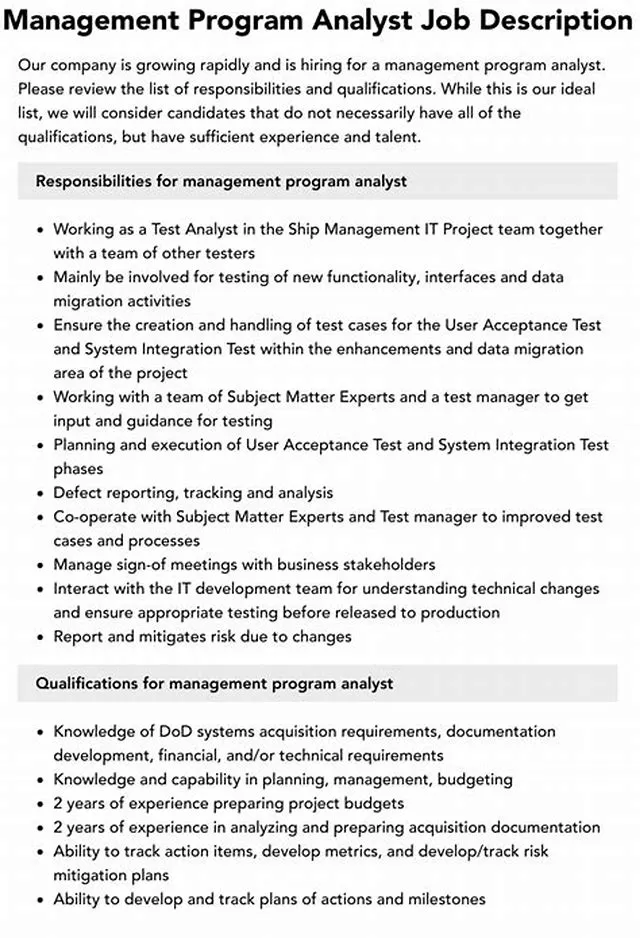 Program & Management Analyst (Acquisition) job opening at Defense Human Resources Activity