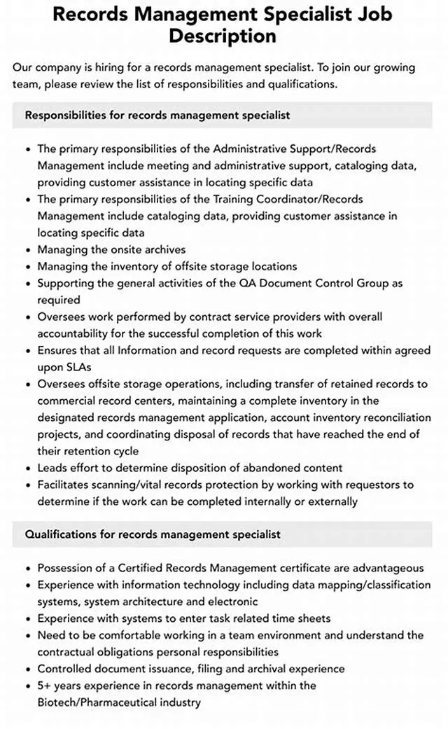 Records Management Specialist job opening at Department Of Homeland Security - Agency Wide