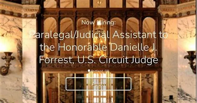 Paralegal Or Judicial Assistant To District Judge job opening at U.S. Courts