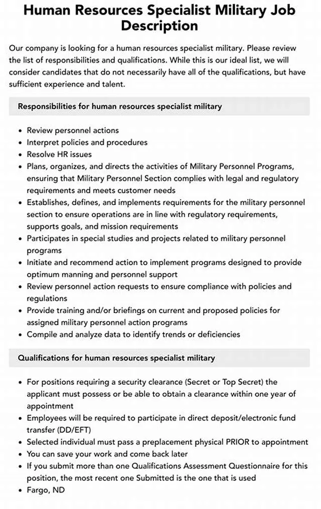 Human Resources Specialist (Military) job opening at Secretary Of The Navy Offices (Secnav)