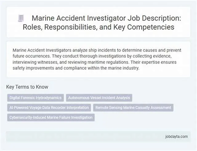 Senior Marine Accident Investigator (Nautical) - Direct Hire job opening at National Transportation Safety Board