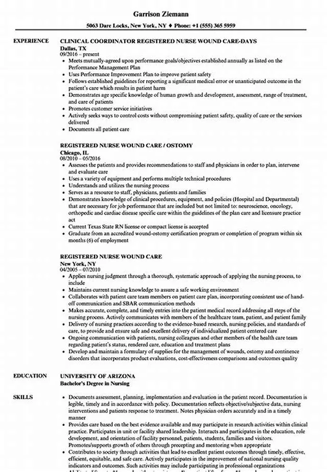 Registered Nurse Wound Care