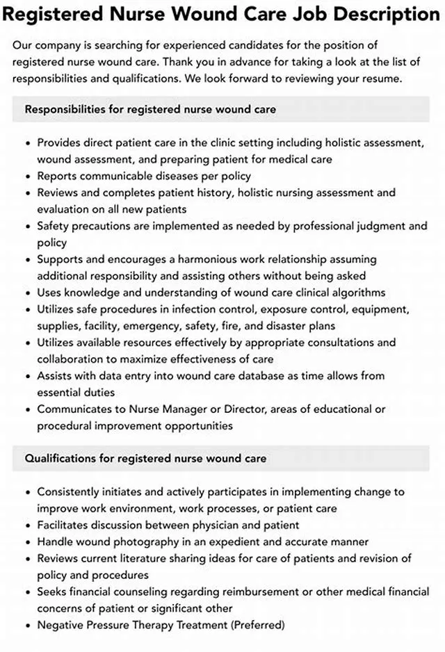 Registered Nurse-Wound Care