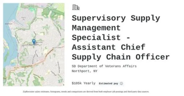 Supervisory Supply Management Specialist job opening at Military Treatment Facilities Under Dha