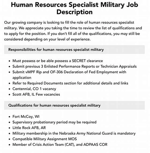 Supervisory Human Resources Specialist (Military) job opening at Bureau Of Naval Personnel