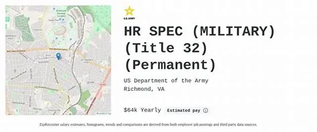 Human Resources Assistant (Military) (Title 32) job opening at Army National Guard Units