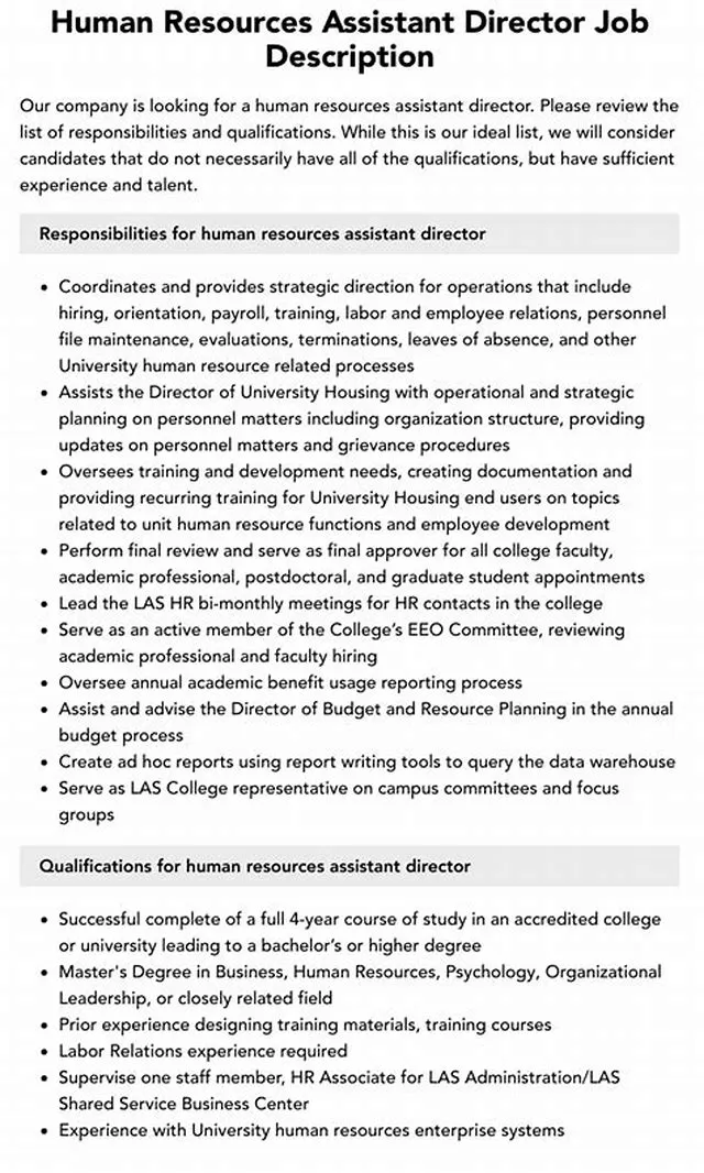 Assistant Director (Human Resources Operations) job opening at Executive Office For U.S. Attorneys And The Office Of The U.S. Attorneys