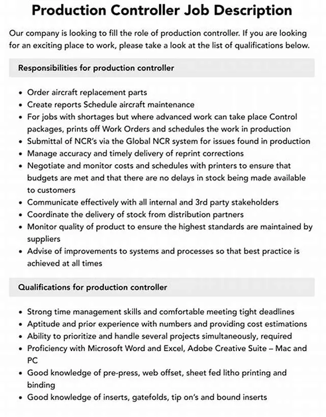 Supervisory Production Controller (Aircraft) (Title 32) job opening at Air National Guard Units