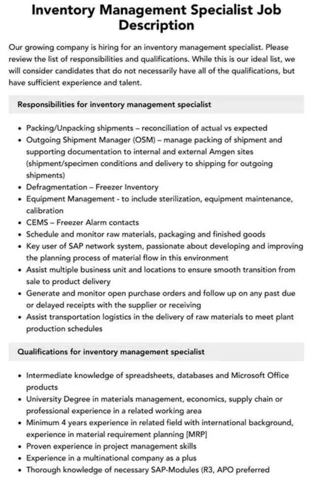 Supervisory Inventory Management Specialist (Nx) job opening at Veterans Health Administration