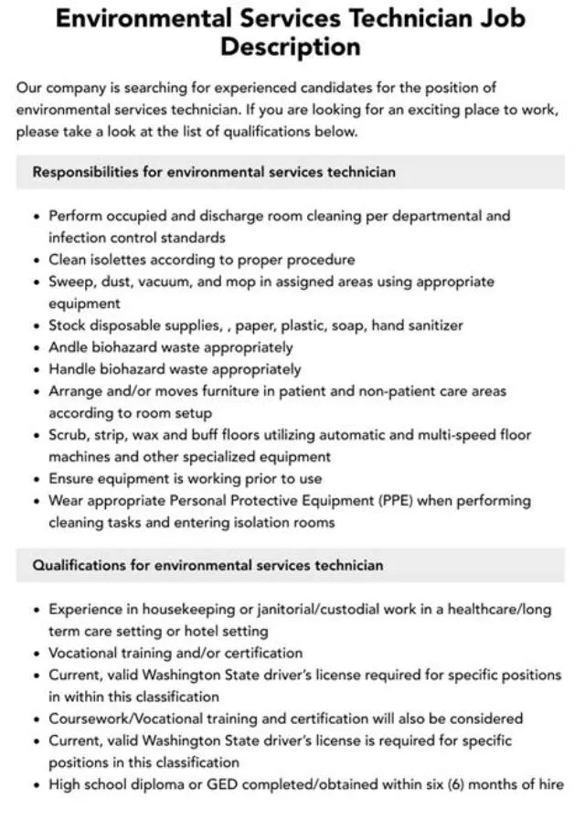 Housekeeping Aid (Environmental Services Technician) job opening at Veterans Health Administration