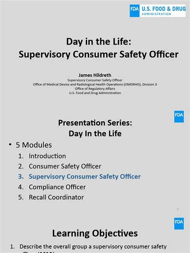 Supervisory Consumer Safety Officer job opening at National Oceanic And Atmospheric Administration