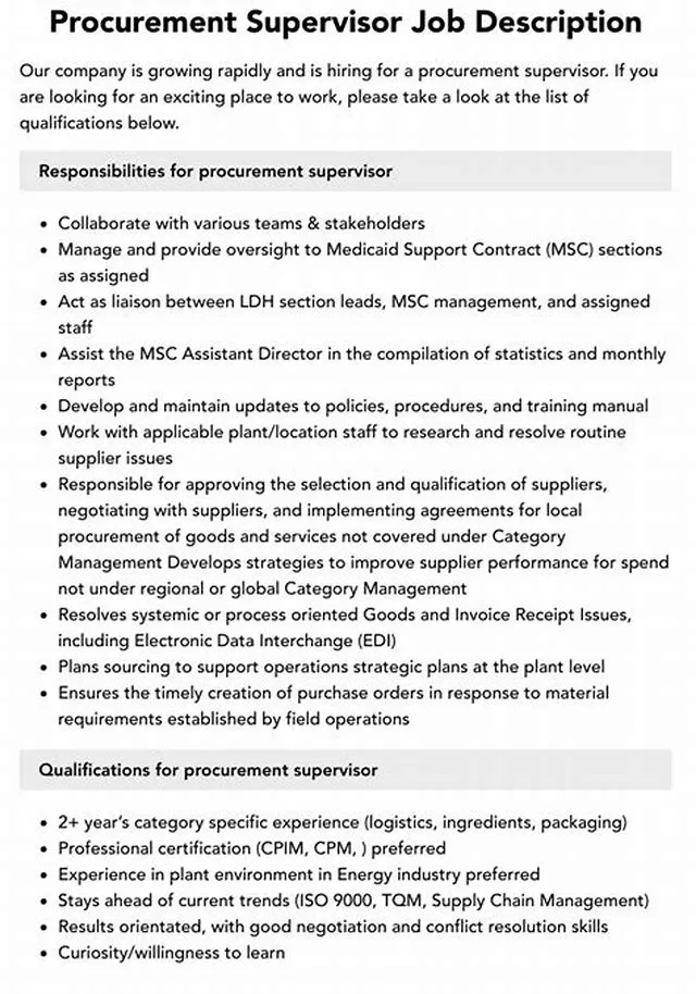 Property Management And Procurement Supervisor job opening at Smithsonian Institution 