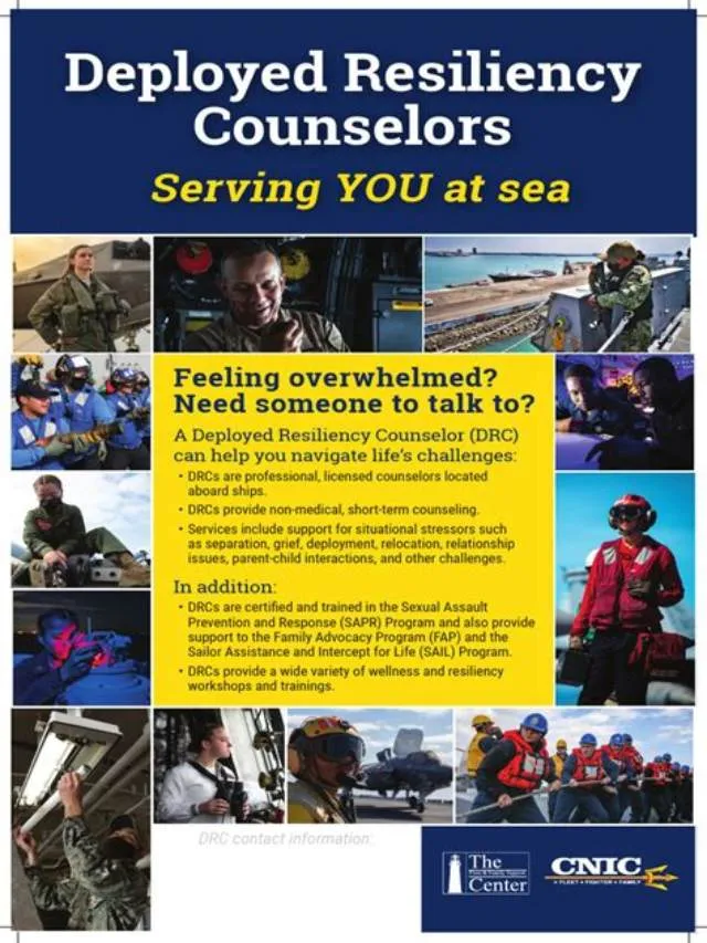 Ffsp Deployed Resiliency Counselor (Drc) job opening at Commander, Navy Installations Command