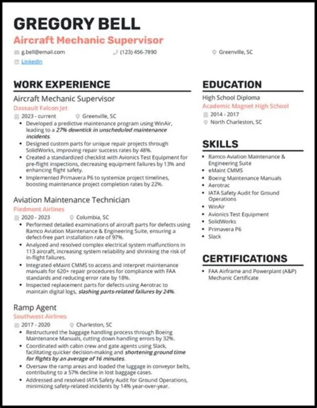 Aircraft Mechanic Supervisor job opening at Headquarters, Air Force Reserve Command