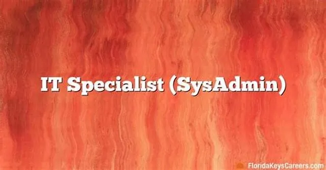 It Specialist (Sysadmin) job opening at National Institutes Of Health