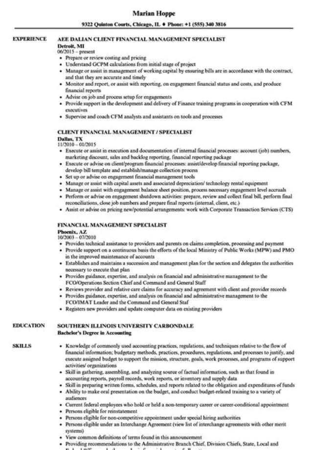 Financial Management Specialist job opening at Deputy Assistant Secretary For Finance