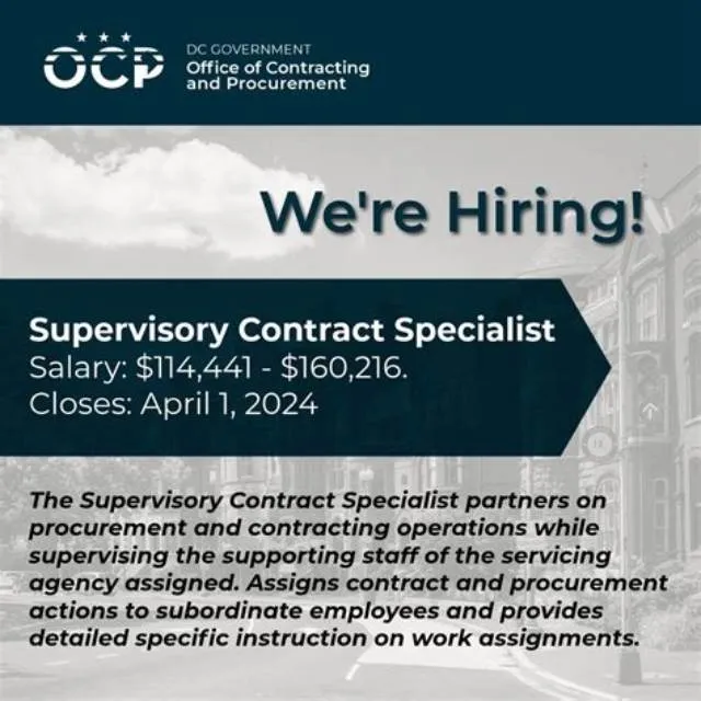 Supervisory Procurement Specialist job opening at Pacific Air Forces