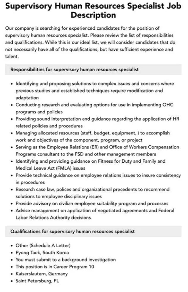 Supervisory It Specialist job opening at Patent And Trademark Office