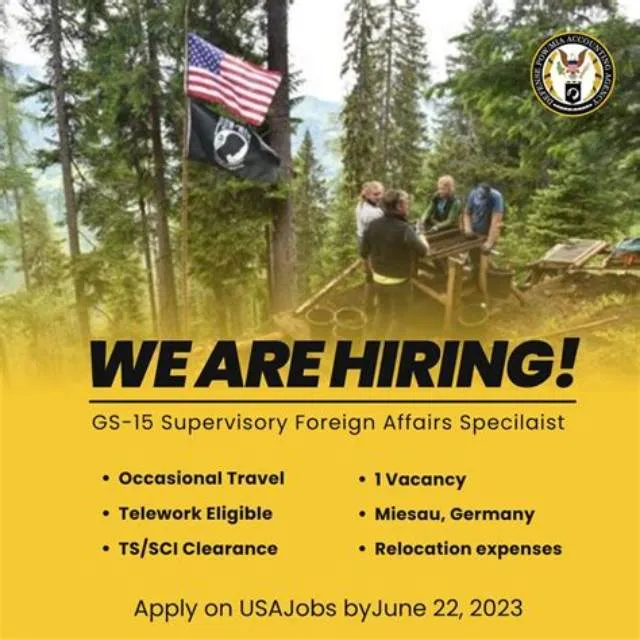 Supervisory Foreign Affairs Specialist job opening at U.S. Air Forces, Europe