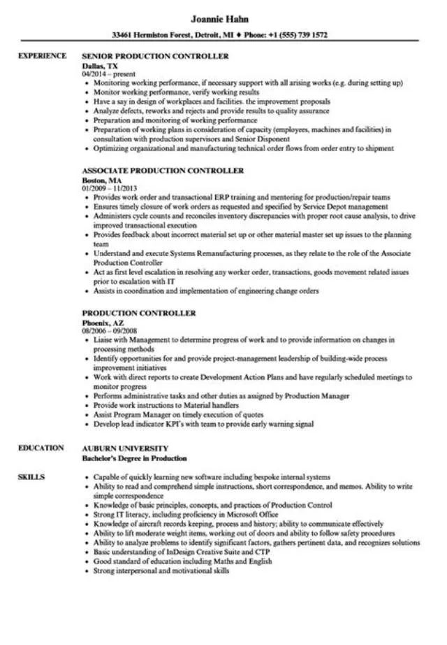 Production Controller