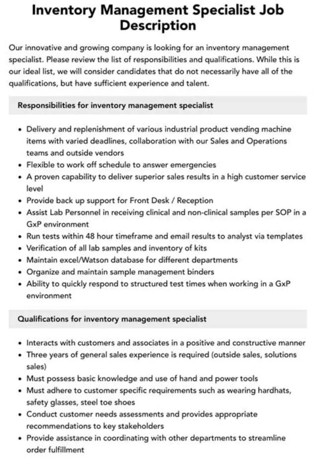 Inventory Management Specialist (Customer Support Spec) job opening at Defense Logistics Agency