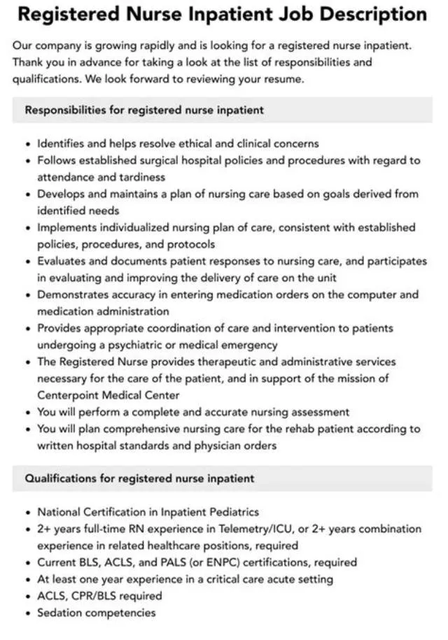 Registered Nurse-Inpatient Staff job opening at Veterans Health Administration