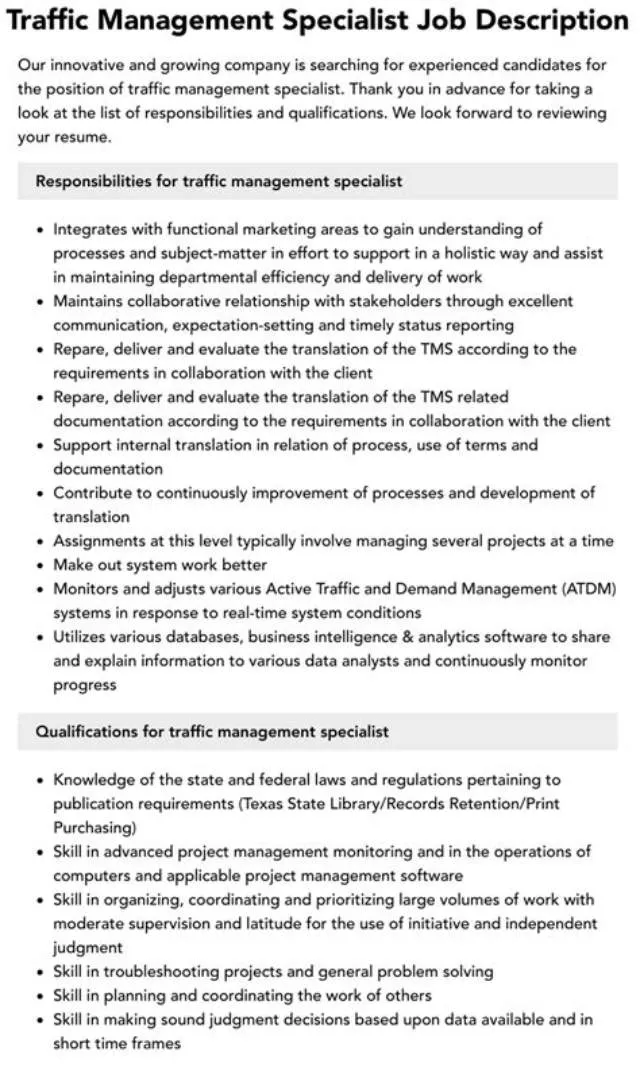 Supervisory Traffic Management Specialist job opening at U.S. Army Joint Munitions Command