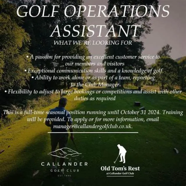 Golf Operations Assistant job opening at Commander, Navy Installations Command