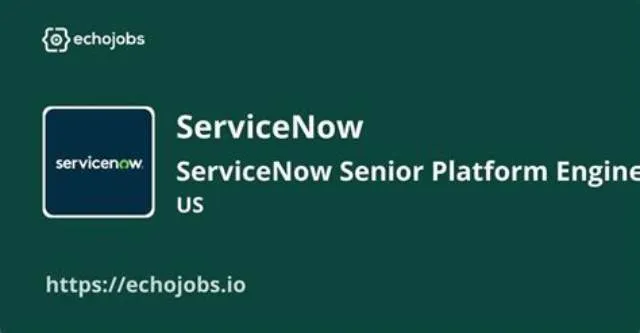 Senior Platform Engineer (Servicenow) #246 job opening at Senate