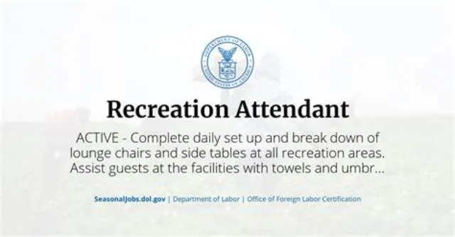Recreation Attendant Nf1 job opening at U.S. Marine Corps