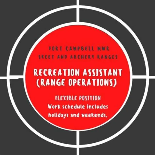 Lead Recreation Assistant (Range Operations) Nf-03 job opening at United States Army Installation Management Command