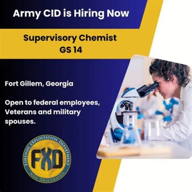 Supervisory Chemist (Forensic) job opening at Drug Enforcement Administration