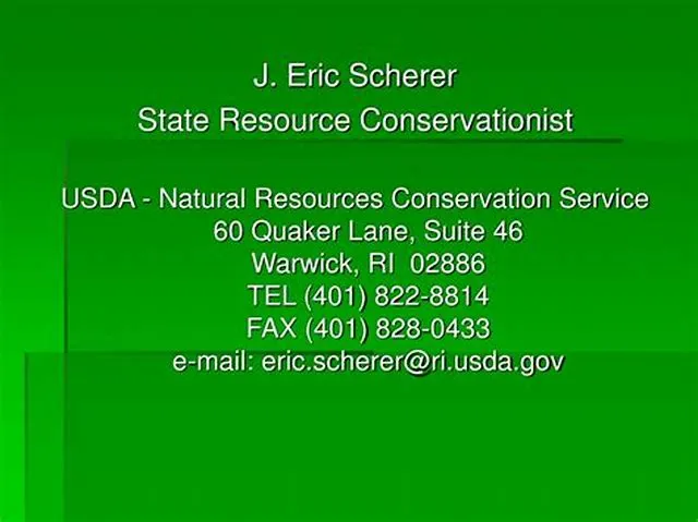 State Resource Conservationist job opening at Natural Resources Conservation Service