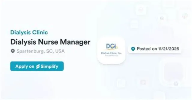 Nurse Manager Dialysis job opening at Veterans Health Administration