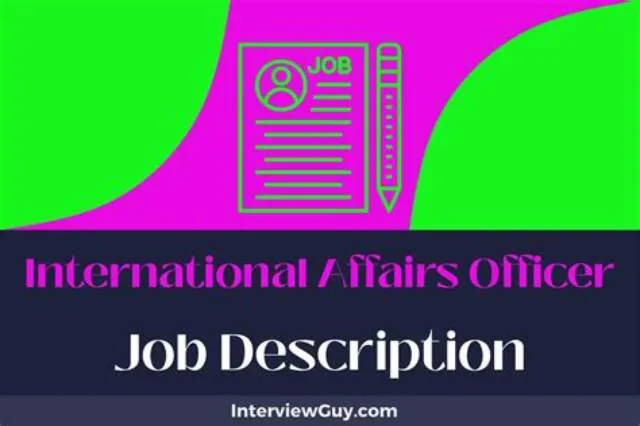 INTERNATIONAL AFFAIRS OFFICER