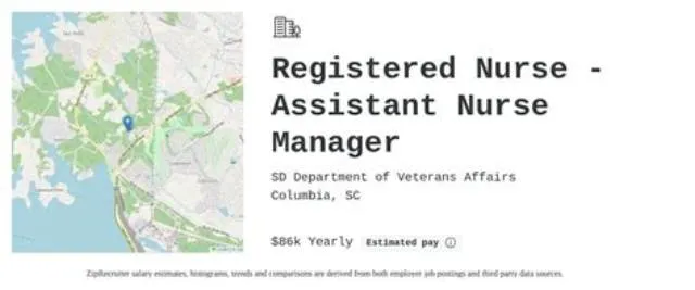 Registered Nurse - Assistant Manager job opening at Veterans Health Administration