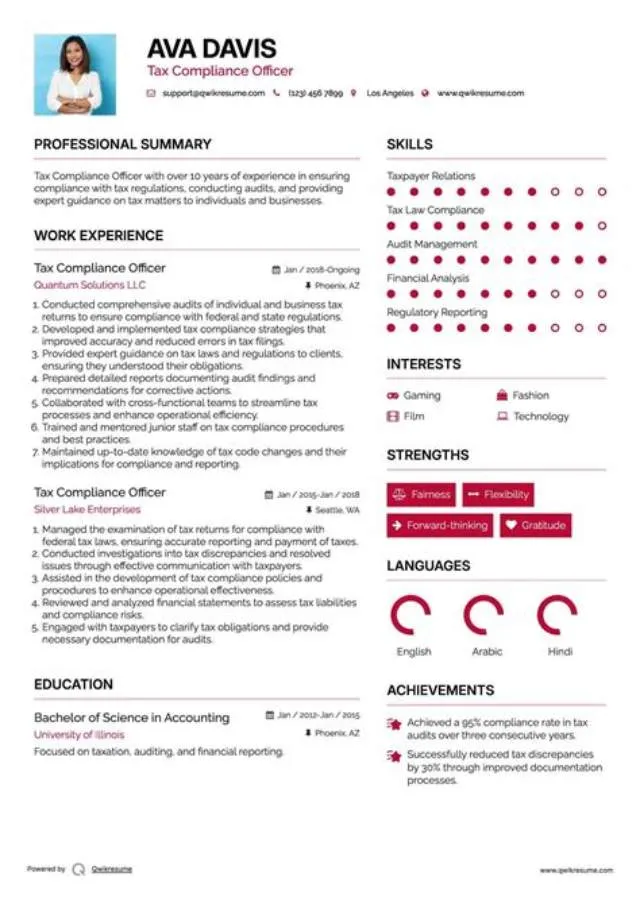Tax Specialist (Tax Compliance Officer)