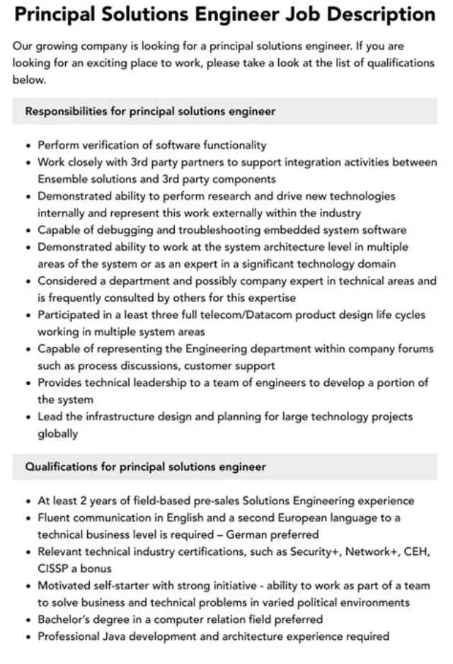 It Specialist (Principal It Solutions Engineer) job opening at Small Business Administration