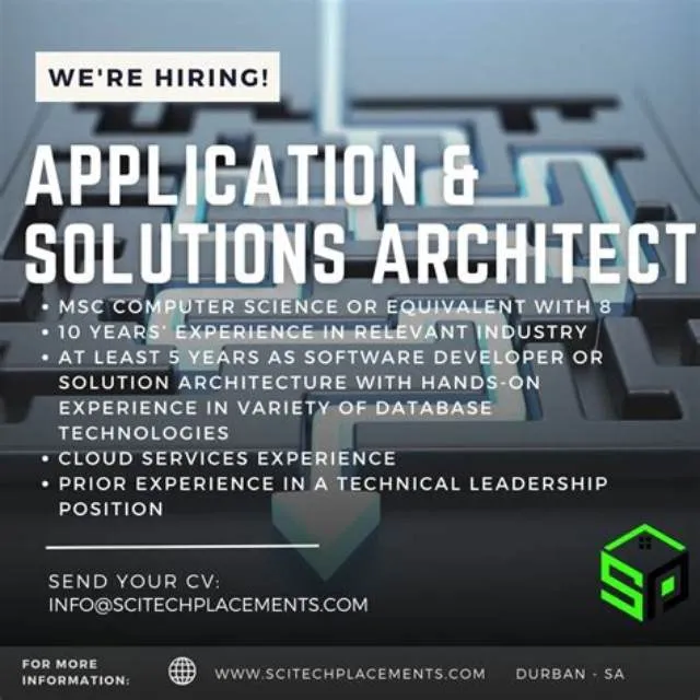 It Specialist (Senior It Solutions Architect) job opening at Small Business Administration