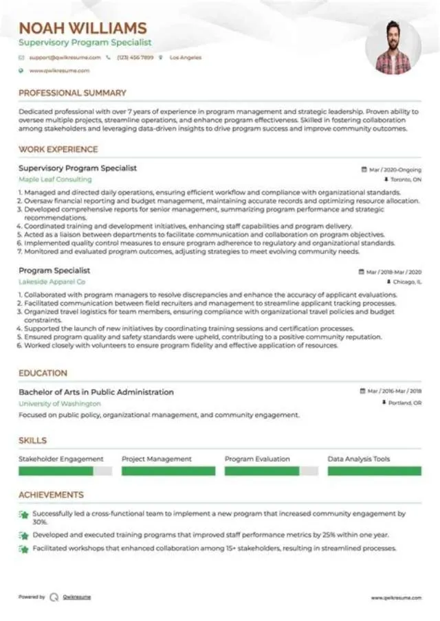 Supervisory Program Specialist job opening at Veterans Health Administration